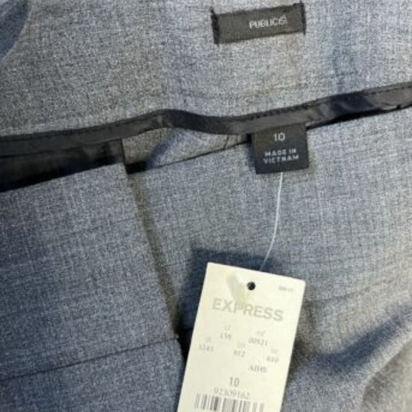 Express Publicist Trouser Pants Bootcut Gray Size 10 - Picture 8 of 9